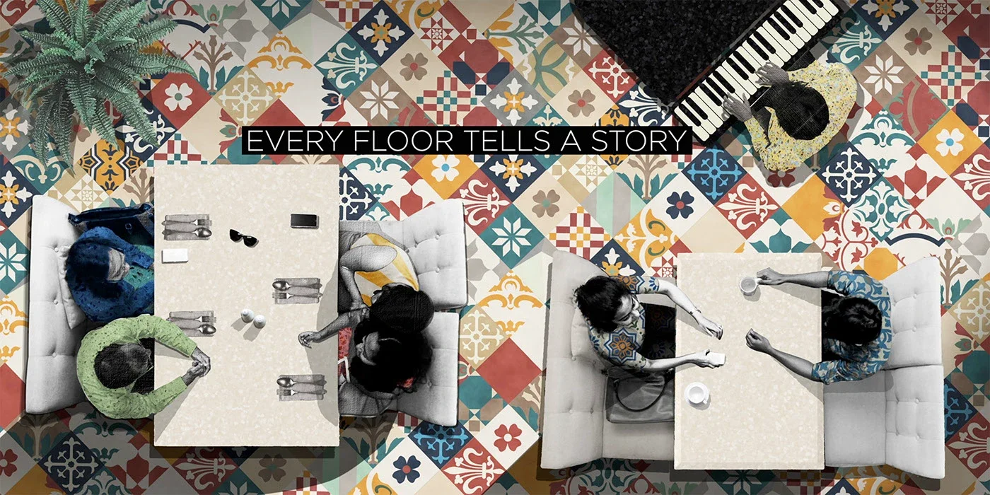 The Story of Bharat for Bharat Floorings and Tiles — Every Floor Tells a Story overhead opening-sequence frame