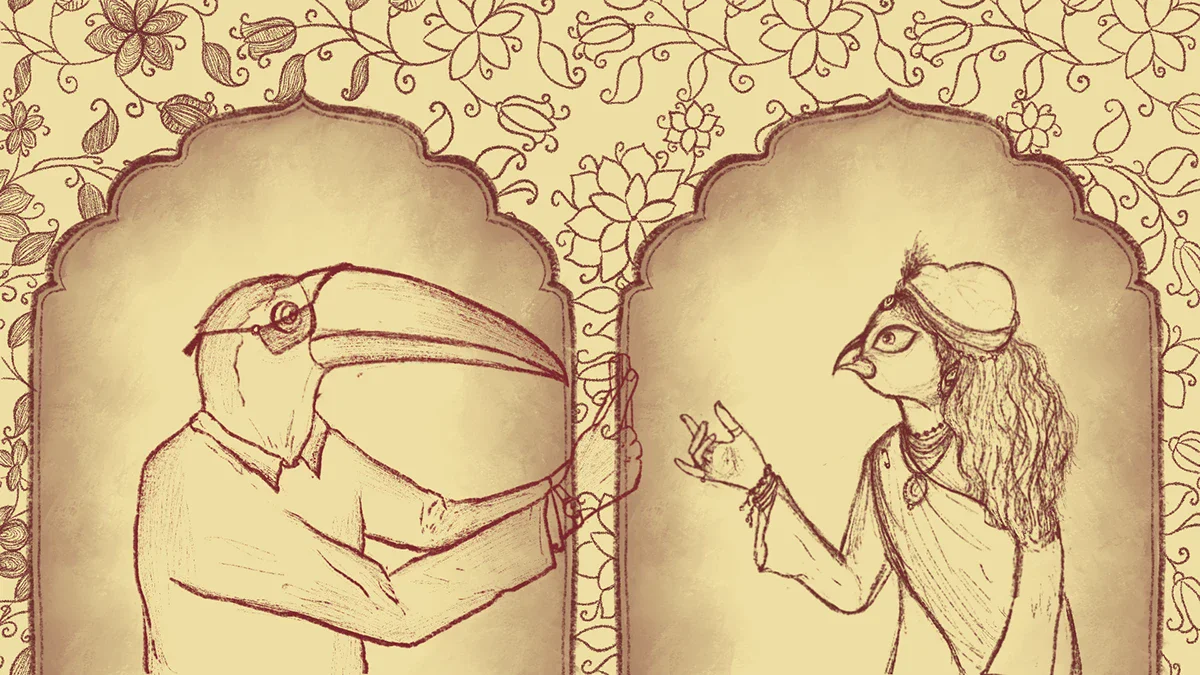 India Foundation for the Arts brand film — bird sequence background art