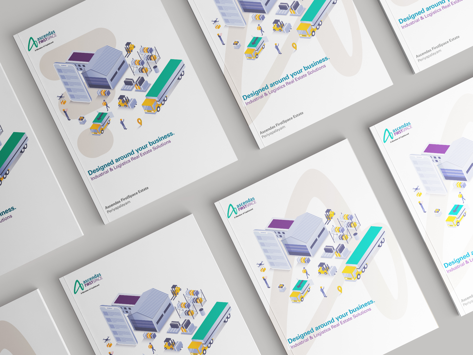 Ascendas Firstspace brochure covers