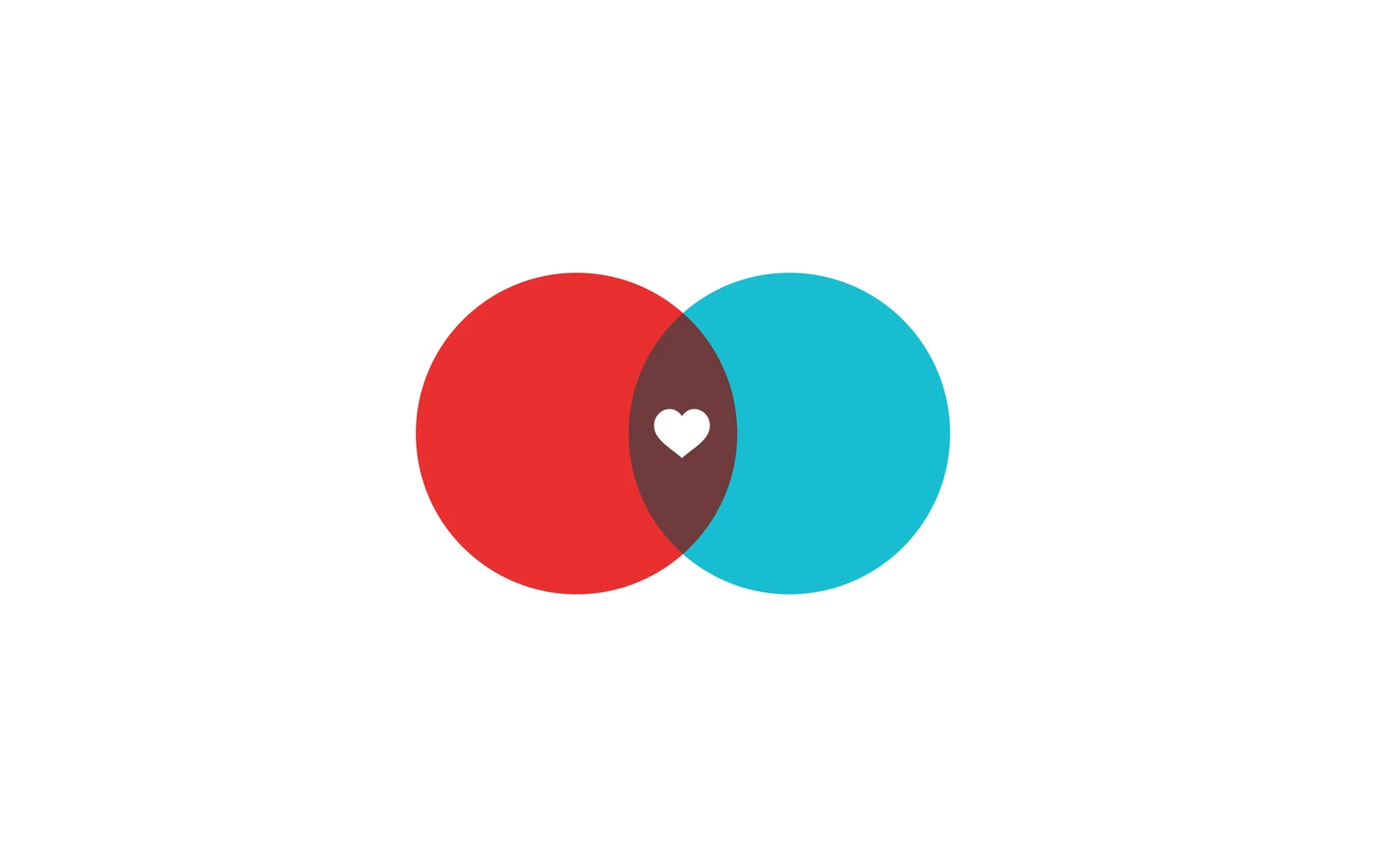 Two overlapping circles with a heart at their intersection — Creative Collaborations