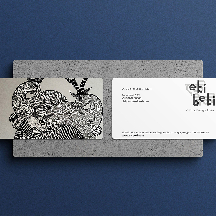 Eki Beki - Business cards with traditional art