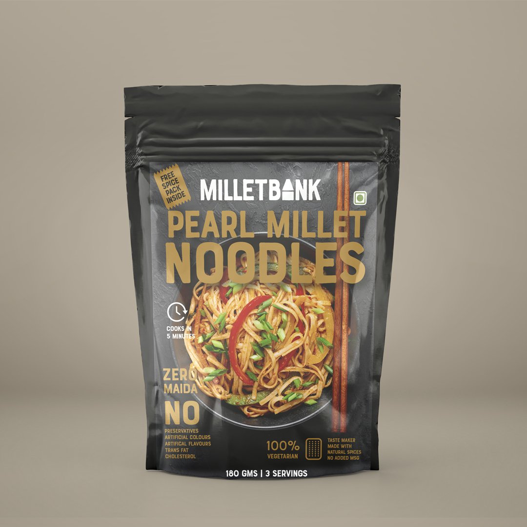 Millet Bank - Pearl Millet Noodles ready-to-cook product